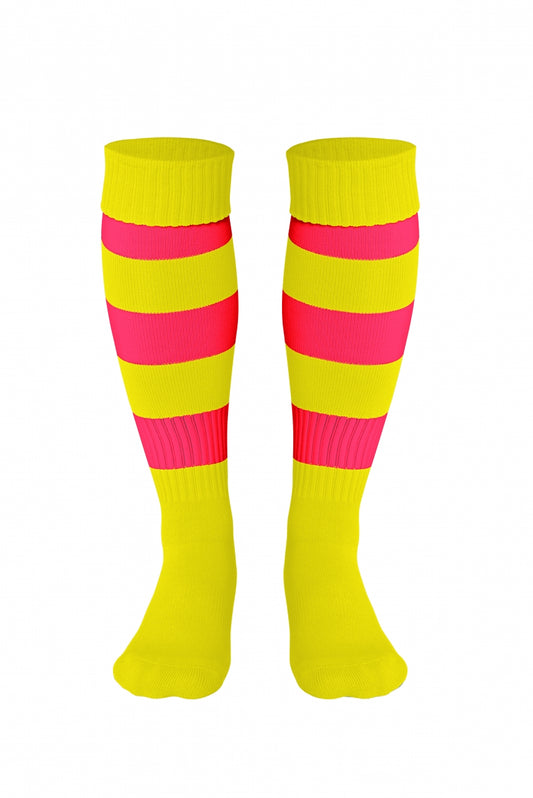 Double Striped Socks Yellow/Red