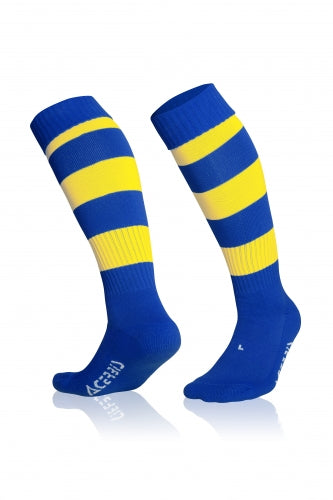 Double Striped Socks Royal/ Yellow