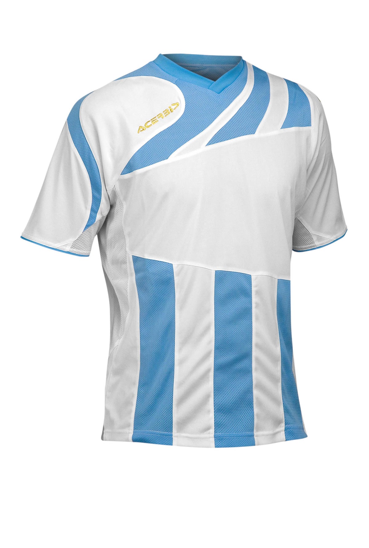 MIRA JERSEY SHORT SLEEVE - WHITE/LIGHTBLUE