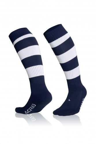 Double Striped Socks Blue/ White