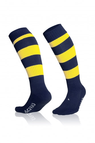 Double Striped Socks Blue/ Yellow
