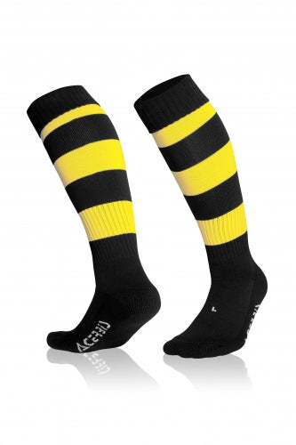 Double Striped Socks Black/ Yellow
