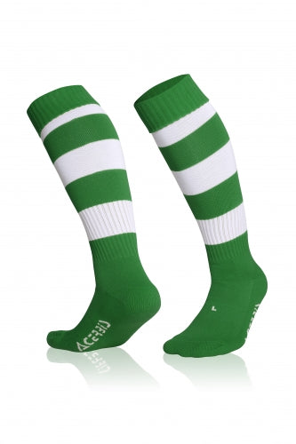 Double Striped Socks Green/ White