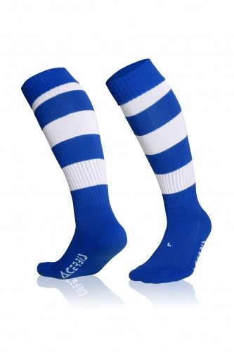 Double Striped Socks Royal/ White
