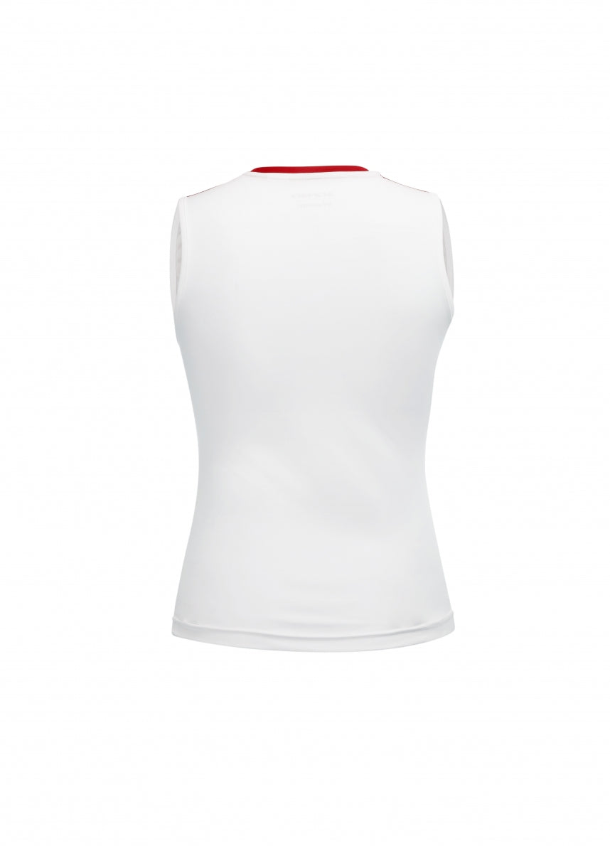 Vicky Woman Singlet White/Red