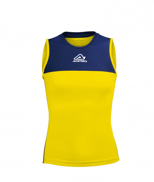 Vicky Woman Singlet Yellow/Blue