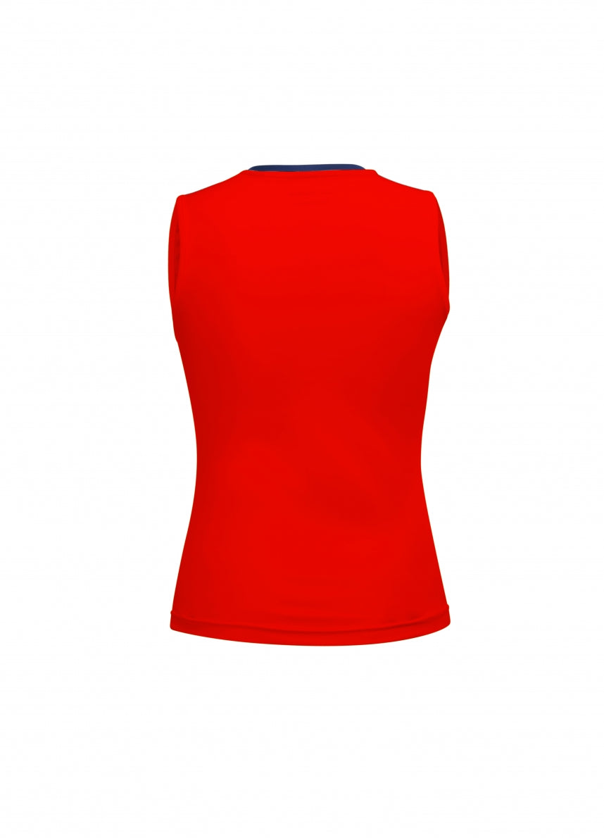 Vicky Woman Singlet Red/Blue