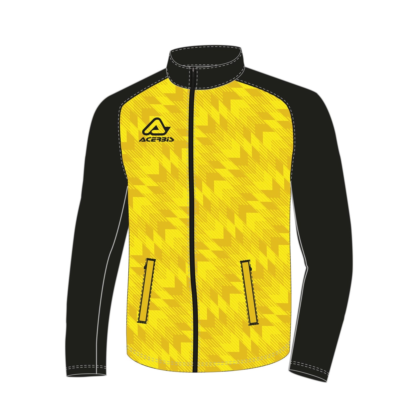 BLOK TRACKSUIT JACKET BLACK/ YELLOW