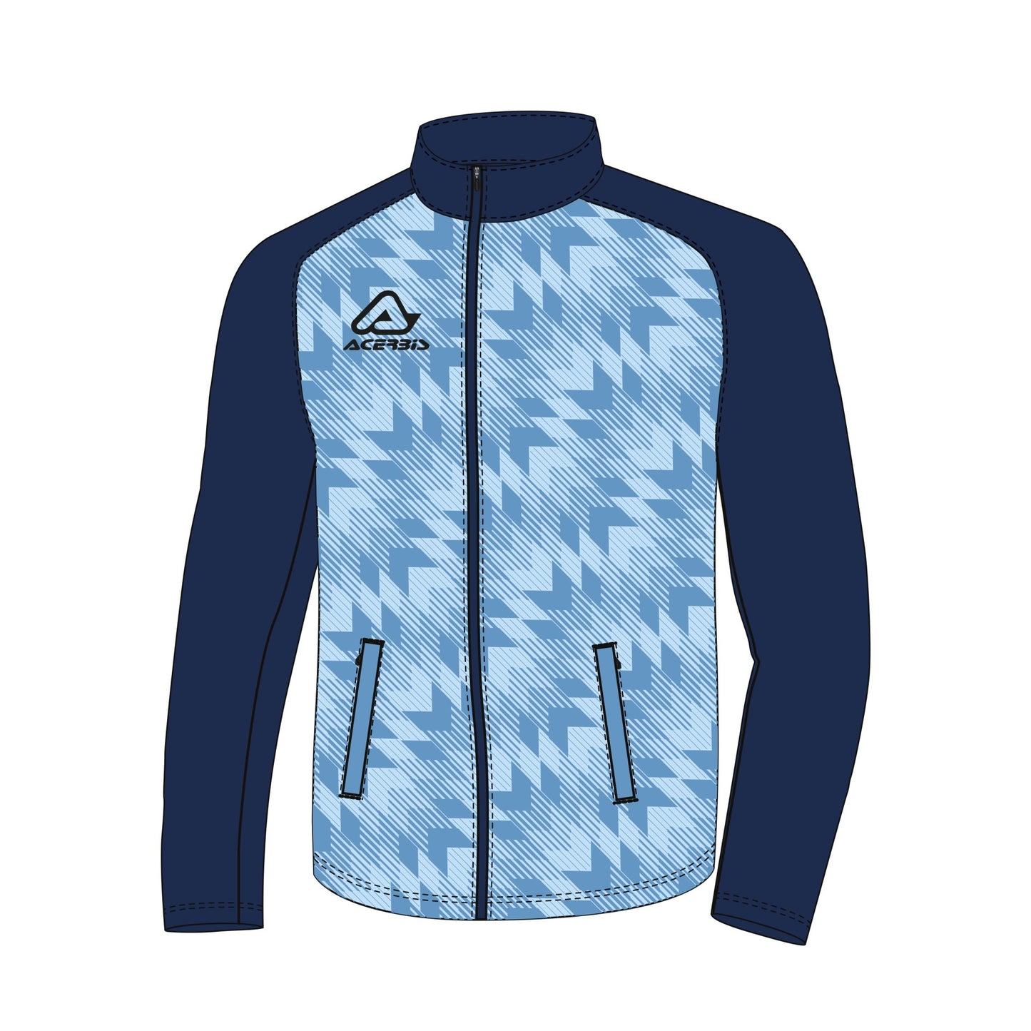 BLOK TRACKSUIT JACKET LIGHT BLUE/ NAVY